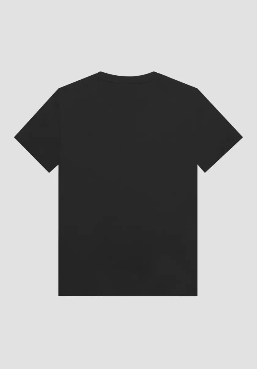 Negro Antony Morato Servicio Hombre Camiseta Extragrande De Algodón Puro Con Bolsillo En El Lado Del Corazón Camisetas Y Polo - 4