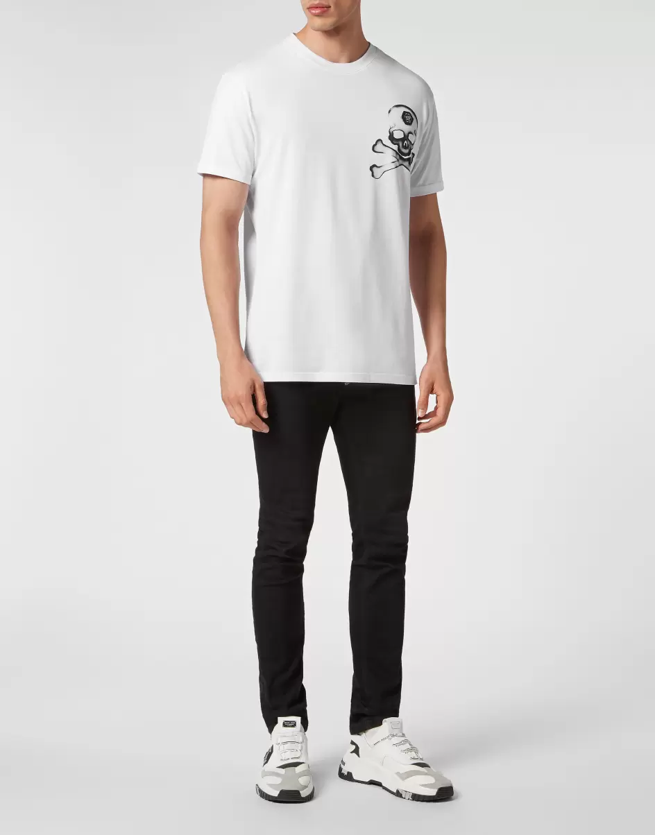 White Nuevo Producto Camisetas T-Shirt Round Neck Ss Gothic Plein Philipp Plein Hombre - 3