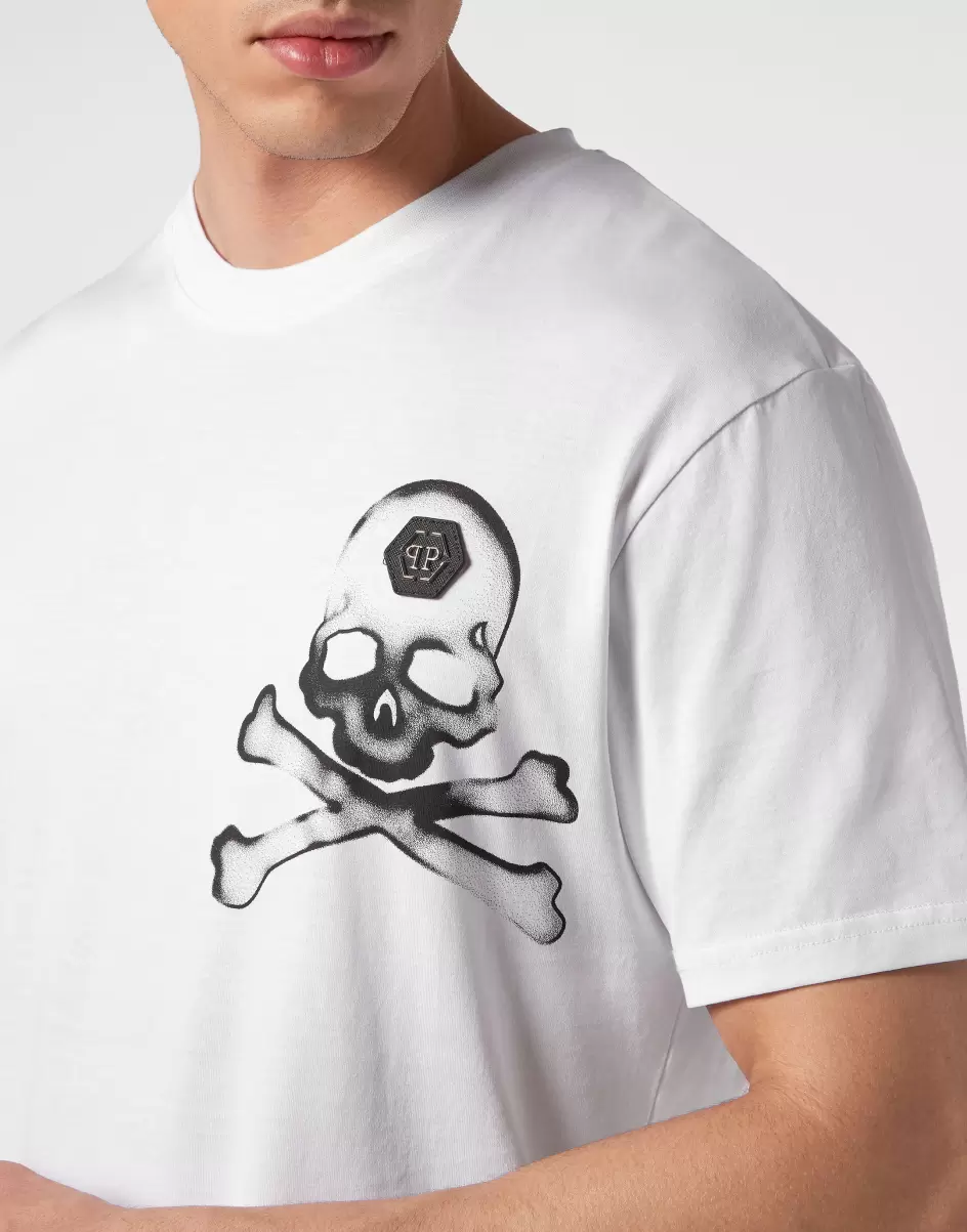 White Nuevo Producto Camisetas T-Shirt Round Neck Ss Gothic Plein Philipp Plein Hombre - 4