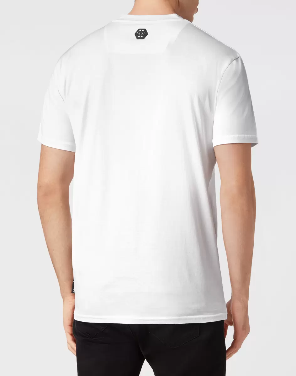 Hombre Philipp Plein Comprar White T-Shirt Round Neck Ss Camisetas - 2
