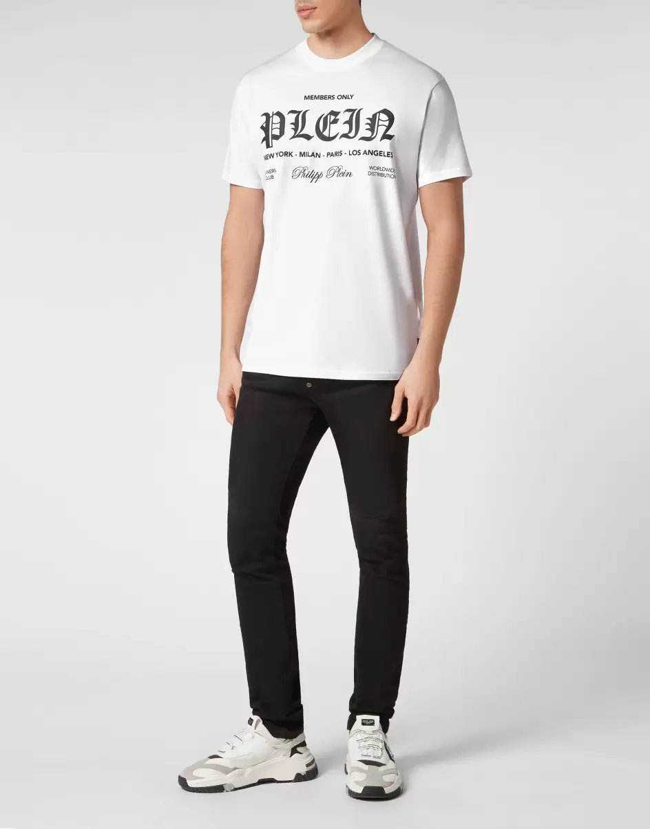 Hombre Philipp Plein Comprar White T-Shirt Round Neck Ss Camisetas - 3