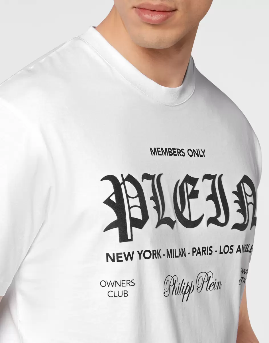 Hombre Philipp Plein Comprar White T-Shirt Round Neck Ss Camisetas - 4