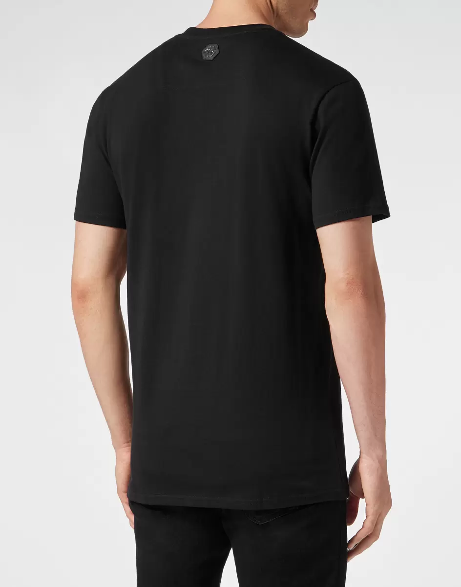 Black T-Shirt V-Neck Ss Hombre Productos Recomendados Camisetas Philipp Plein - 2