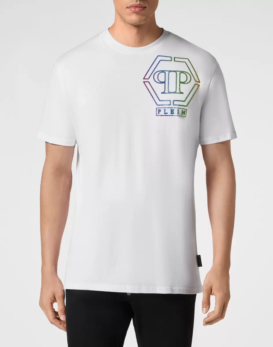 Philipp Plein Conveniencia Camisetas T-Shirt V-Neck Ss White Hombre - 1