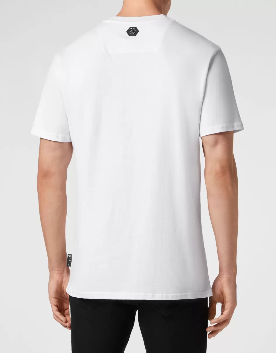 Philipp Plein Conveniencia Camisetas T-Shirt V-Neck Ss White Hombre - 2