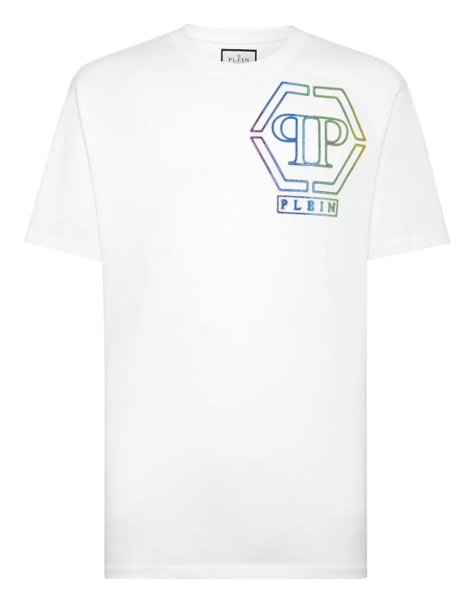 Philipp Plein Conveniencia Camisetas T-Shirt V-Neck Ss White Hombre