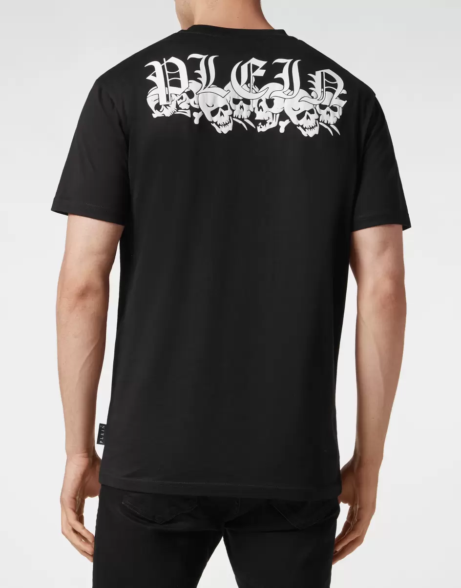Camisetas Hombre T-Shirt Round Neck Ss Salida Black Philipp Plein - 2