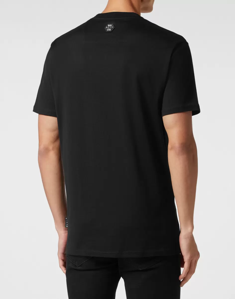 Camisetas Promoción Philipp Plein Black T-Shirt Round Neck Ss Teddy Bear Hombre - 2