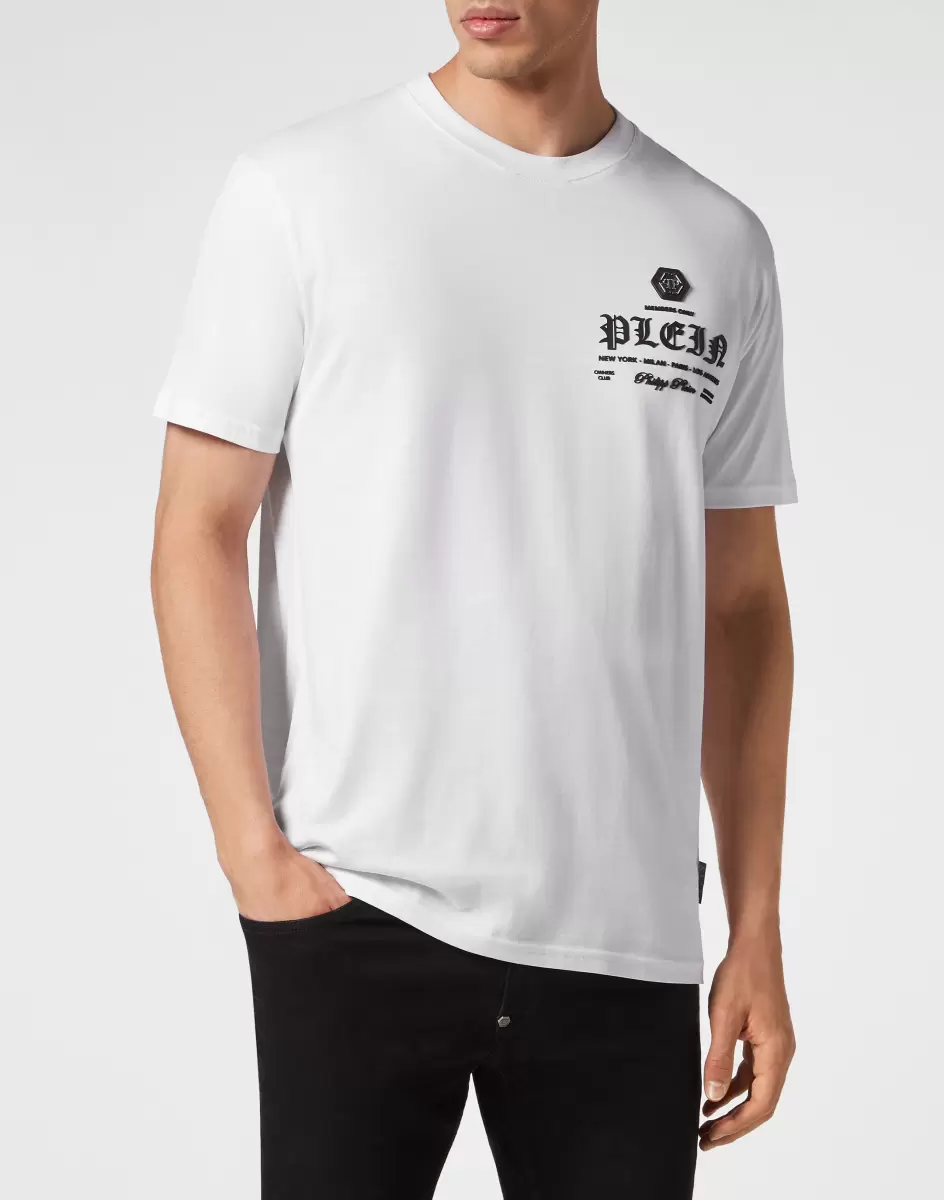 White Philipp Plein Camisetas Hombre T-Shirt Round Neck Ss Exclusivo - 1