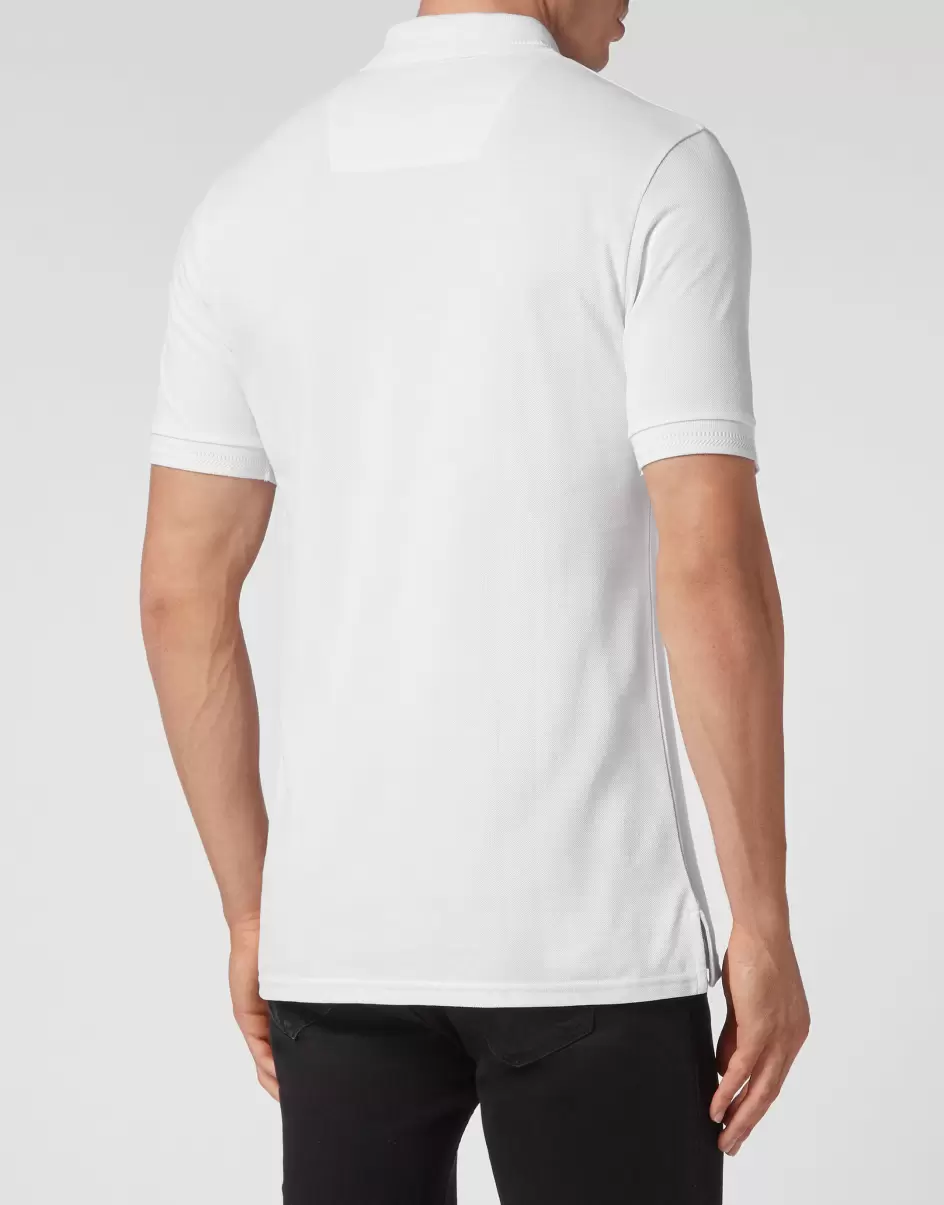 Hombre White Polos Philipp Plein Diseño Slim Fit Polo Shirt Ss Snake - 2