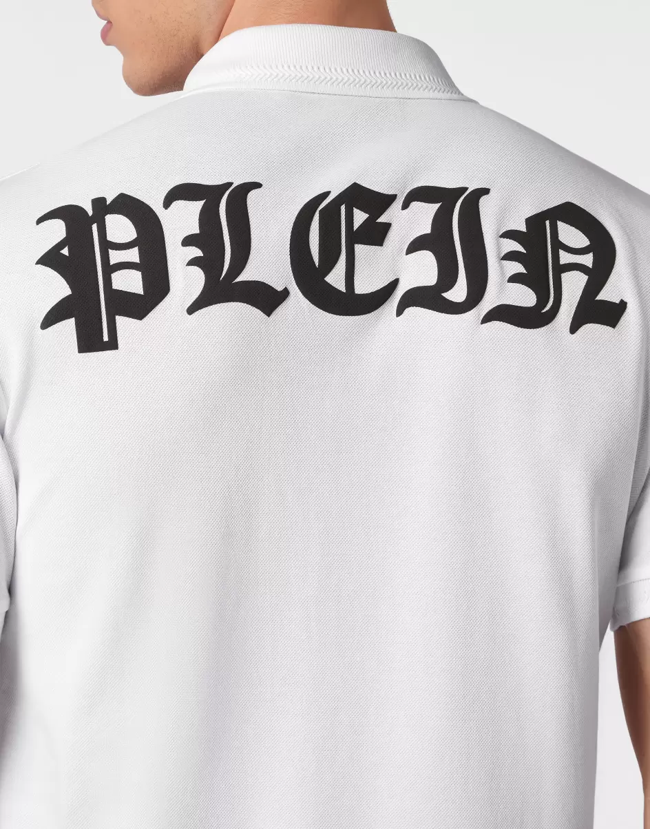 Polos Recomendar Philipp Plein Polo Shirt Ss Gothic Plein Hombre White - 4