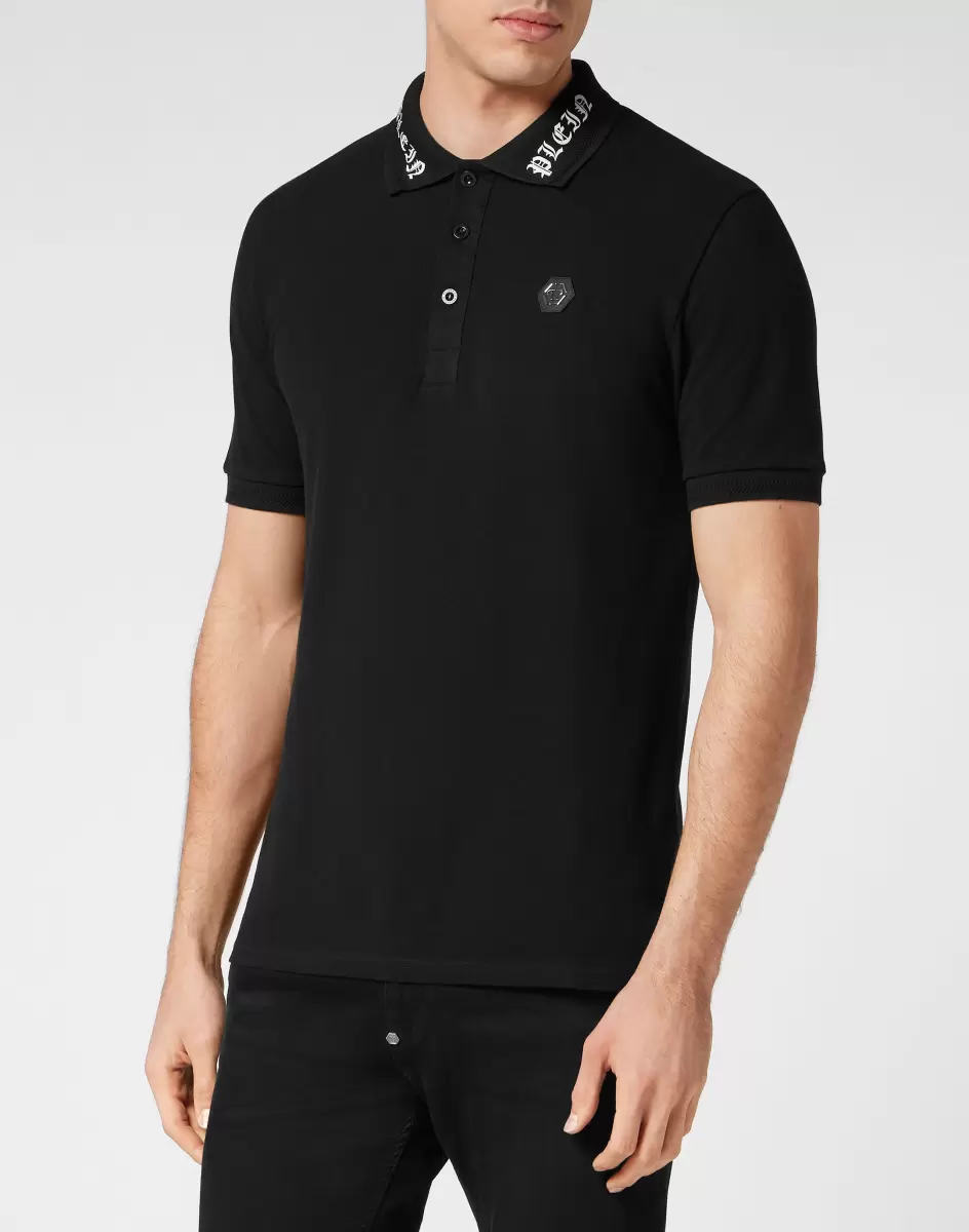 Polos Philipp Plein Polo Shirt Ss Gothic Plein Hombre Black Recomendar - 1