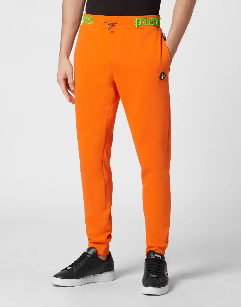 Hombre Jogging Trousers Skull&Bones Orange Fluo Ventaja Moda Street Style Philipp Plein - 1