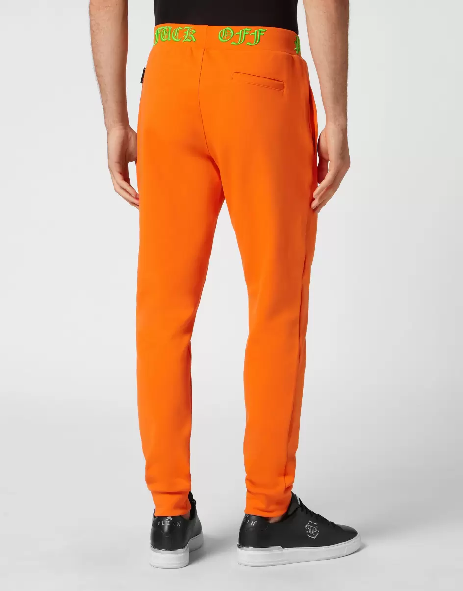 Hombre Jogging Trousers Skull&Bones Orange Fluo Ventaja Moda Street Style Philipp Plein - 2