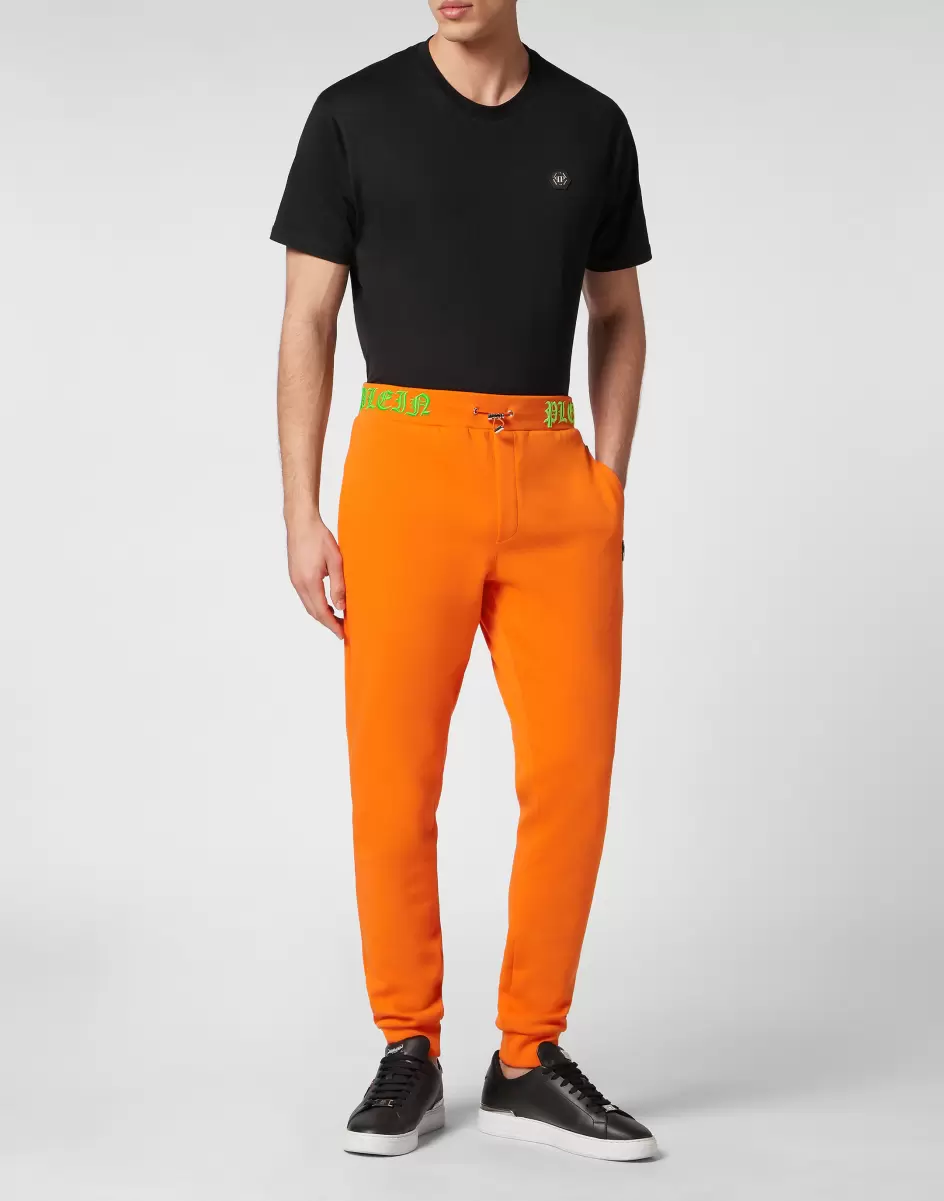Hombre Jogging Trousers Skull&Bones Orange Fluo Ventaja Moda Street Style Philipp Plein - 3