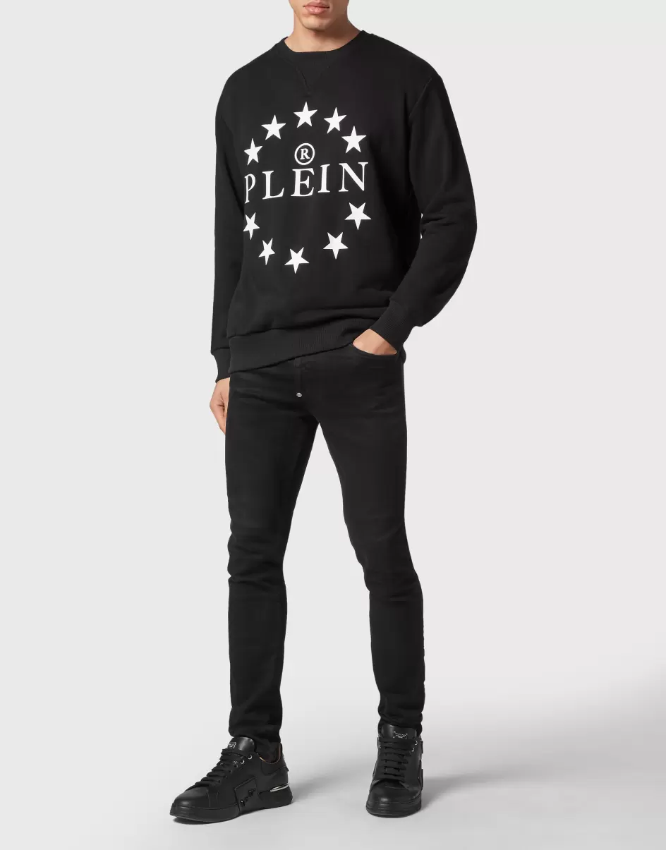 Black Calidad Hombre Sweatshirt Ls Stars Philipp Plein Moda Street Style - 3