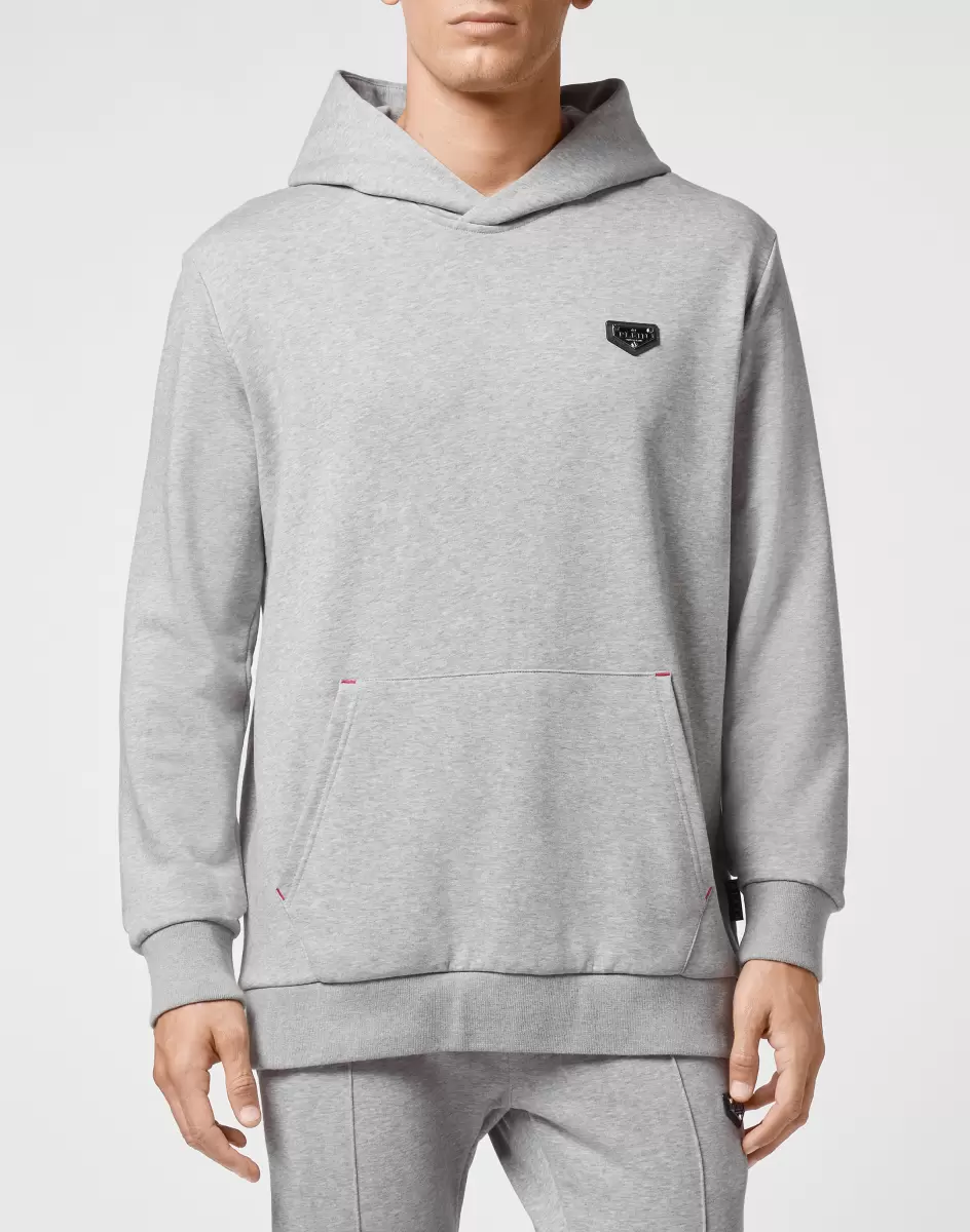 Grey Moda Street Style Avanzado Hoodie Sweatshirt Iconic Plein Philipp Plein Hombre - 1