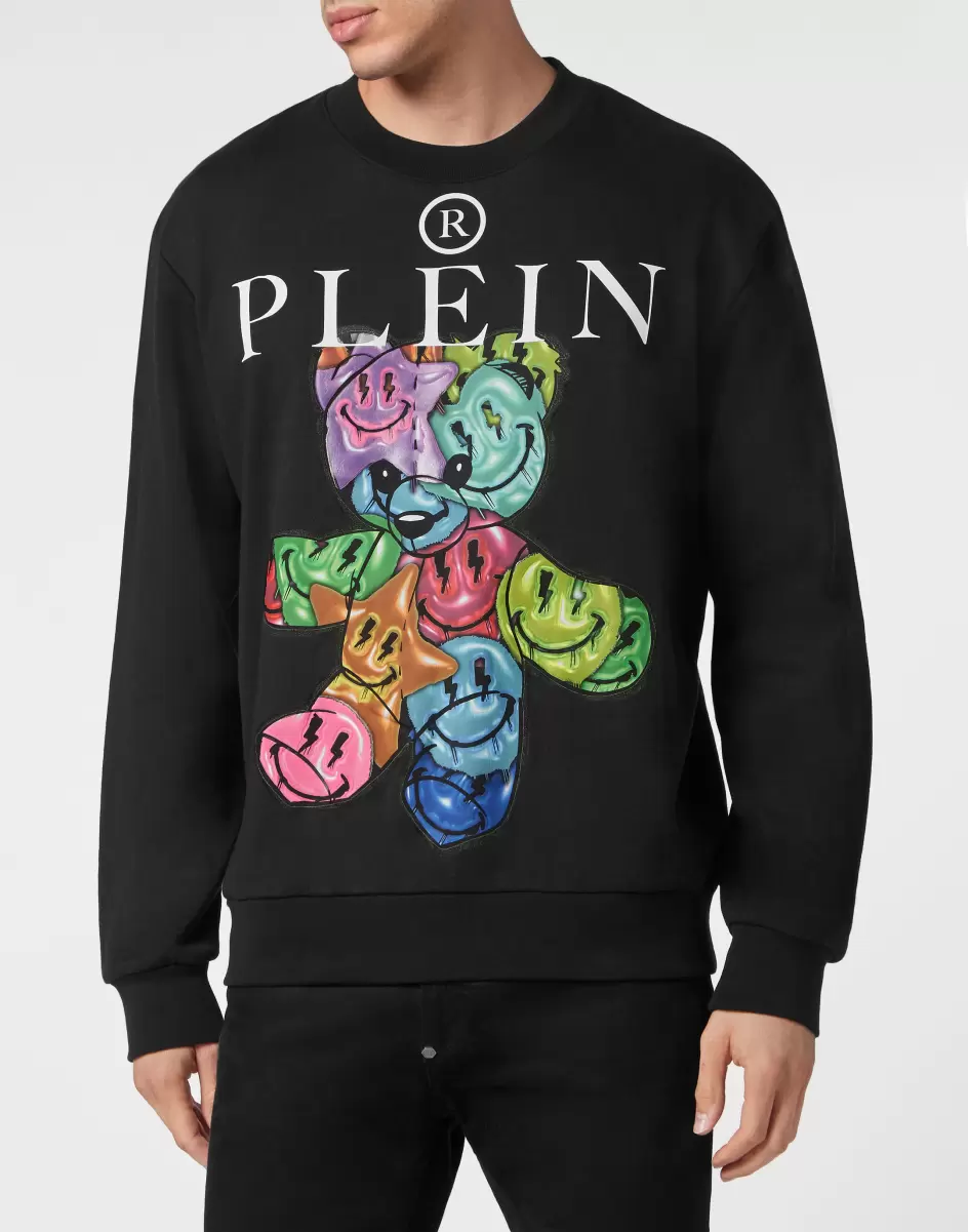 Philipp Plein Sweatshirt Roundneck Teddy Bear Black Hombre Moda Jerseys / Sudaderas / Chaquetas - 1