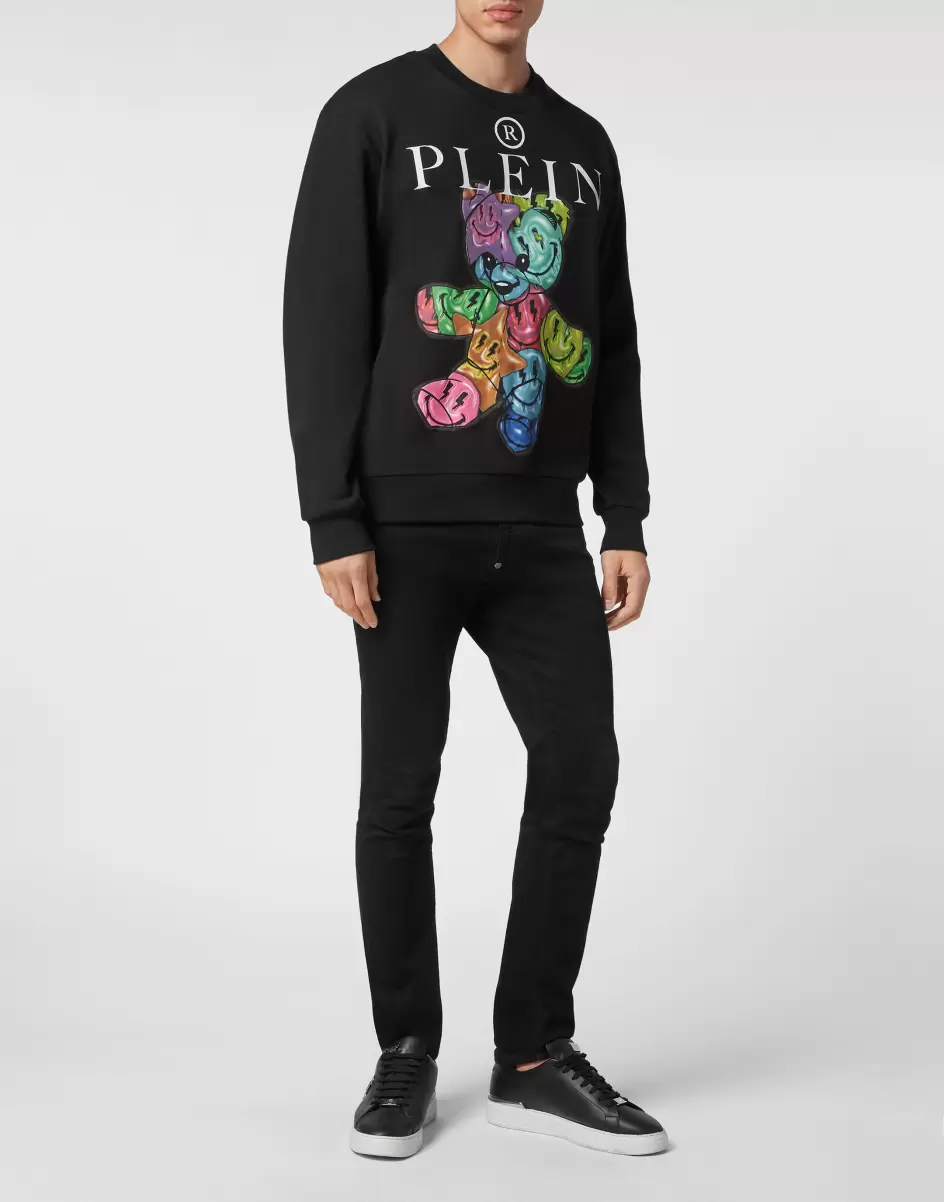 Philipp Plein Sweatshirt Roundneck Teddy Bear Black Hombre Moda Jerseys / Sudaderas / Chaquetas - 3