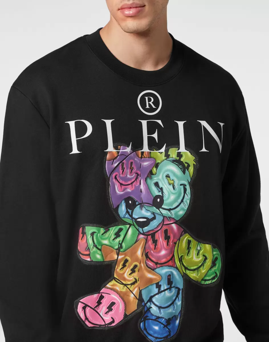 Philipp Plein Sweatshirt Roundneck Teddy Bear Black Hombre Moda Jerseys / Sudaderas / Chaquetas - 4