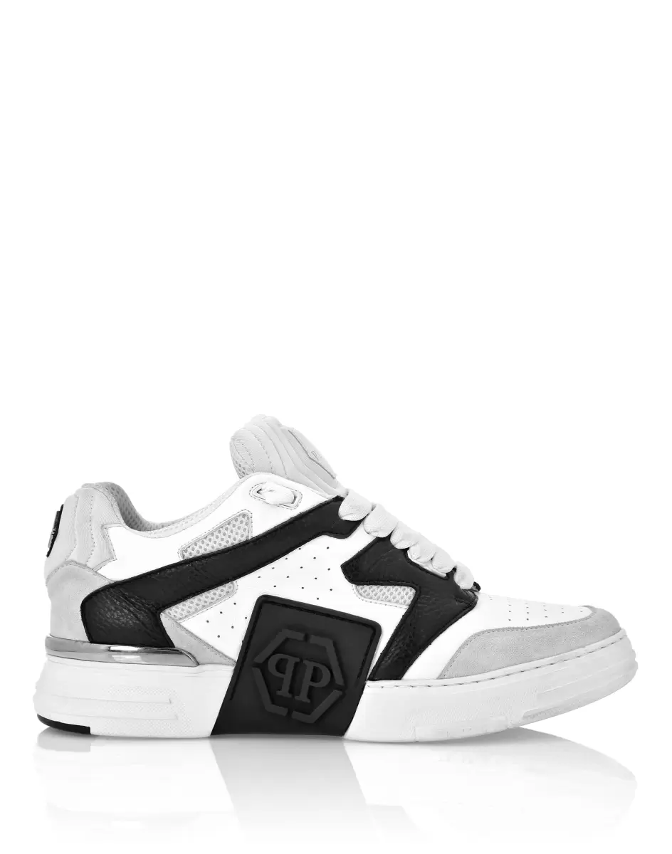 2024 Lo-Top Sneakers Phantom $Treet Philipp Plein Hombre White / Black Sneakers De Caña Baja - 1