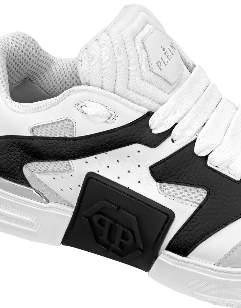 2024 Lo-Top Sneakers Phantom $Treet Philipp Plein Hombre White / Black Sneakers De Caña Baja - 4