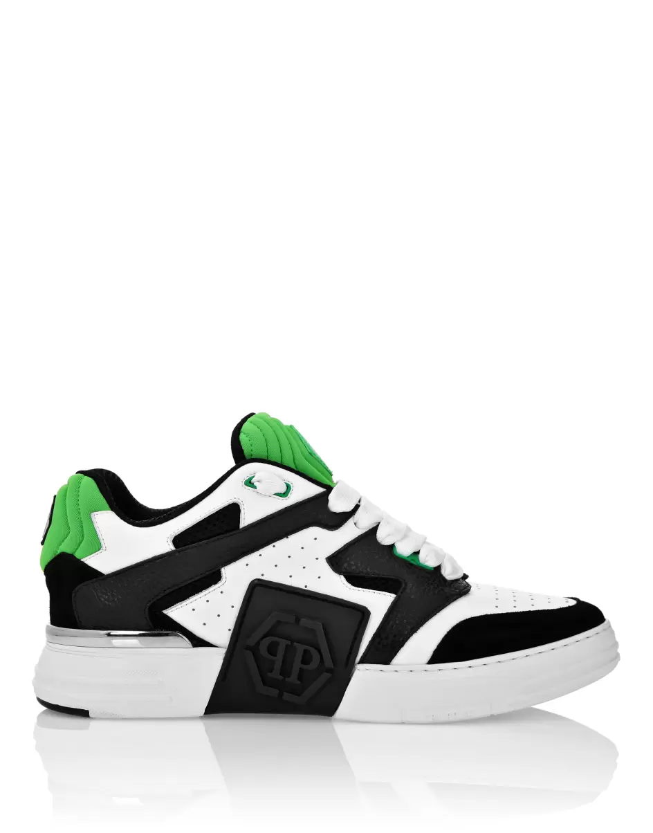 Hombre Nuevo Producto Lo-Top Sneakers Phantom $Treet Sneakers De Caña Baja Green / Black Philipp Plein - 1