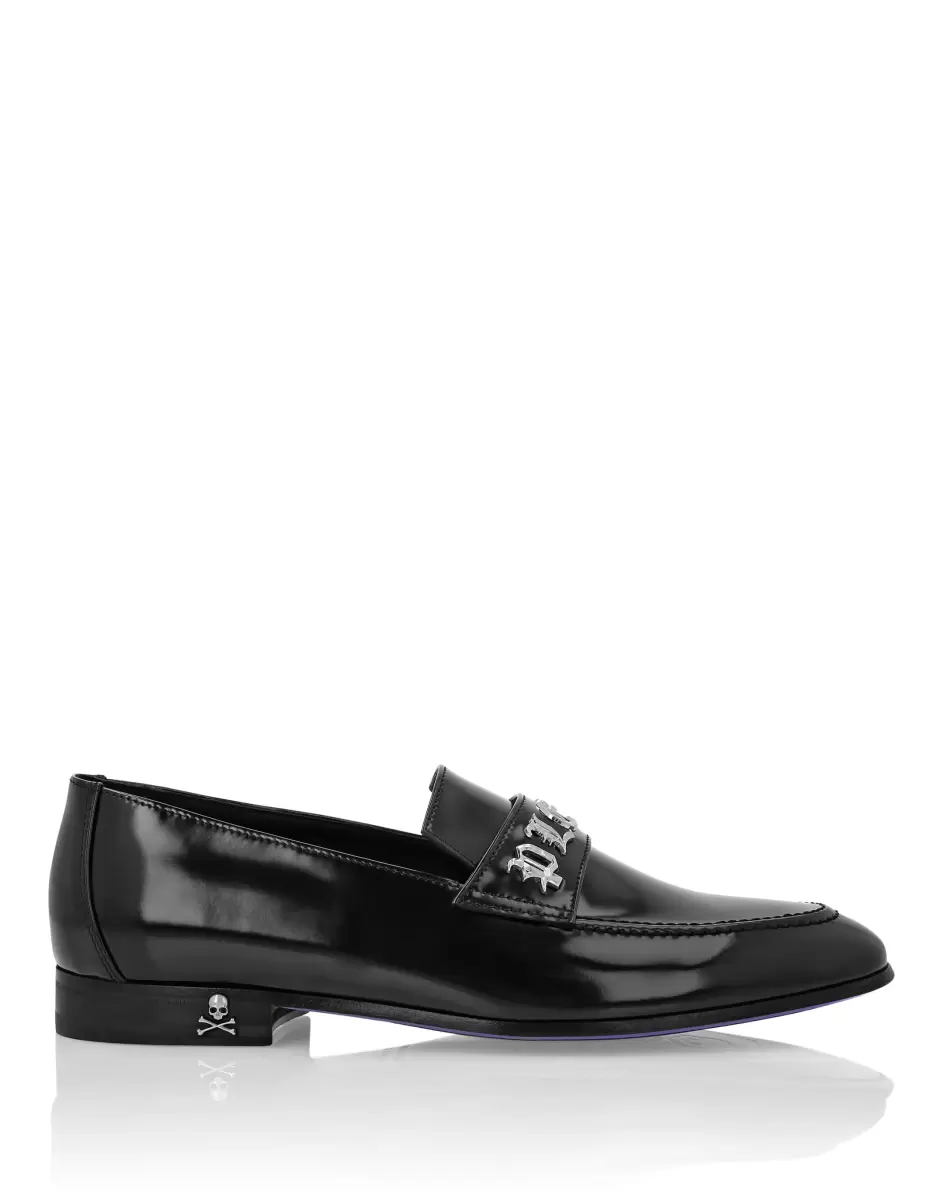 Oferta Especial Leather Moccasin Gothic Plein Loafers & Mocasines Philipp Plein Hombre Black - 1