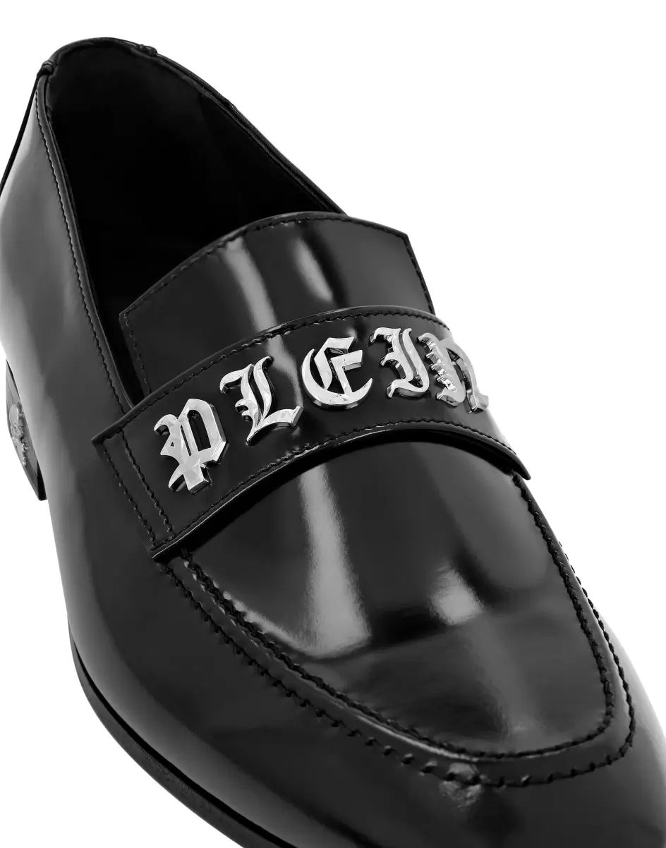 Oferta Especial Leather Moccasin Gothic Plein Loafers & Mocasines Philipp Plein Hombre Black - 3