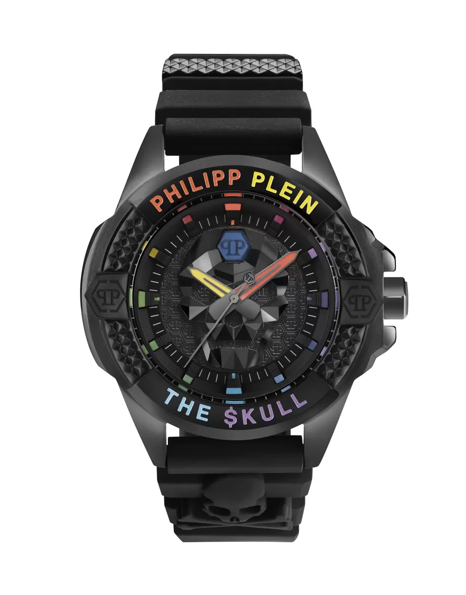 Philipp Plein Hombre Black The $Kull Titan Rainbow Watch With Crystals Marca Relojes