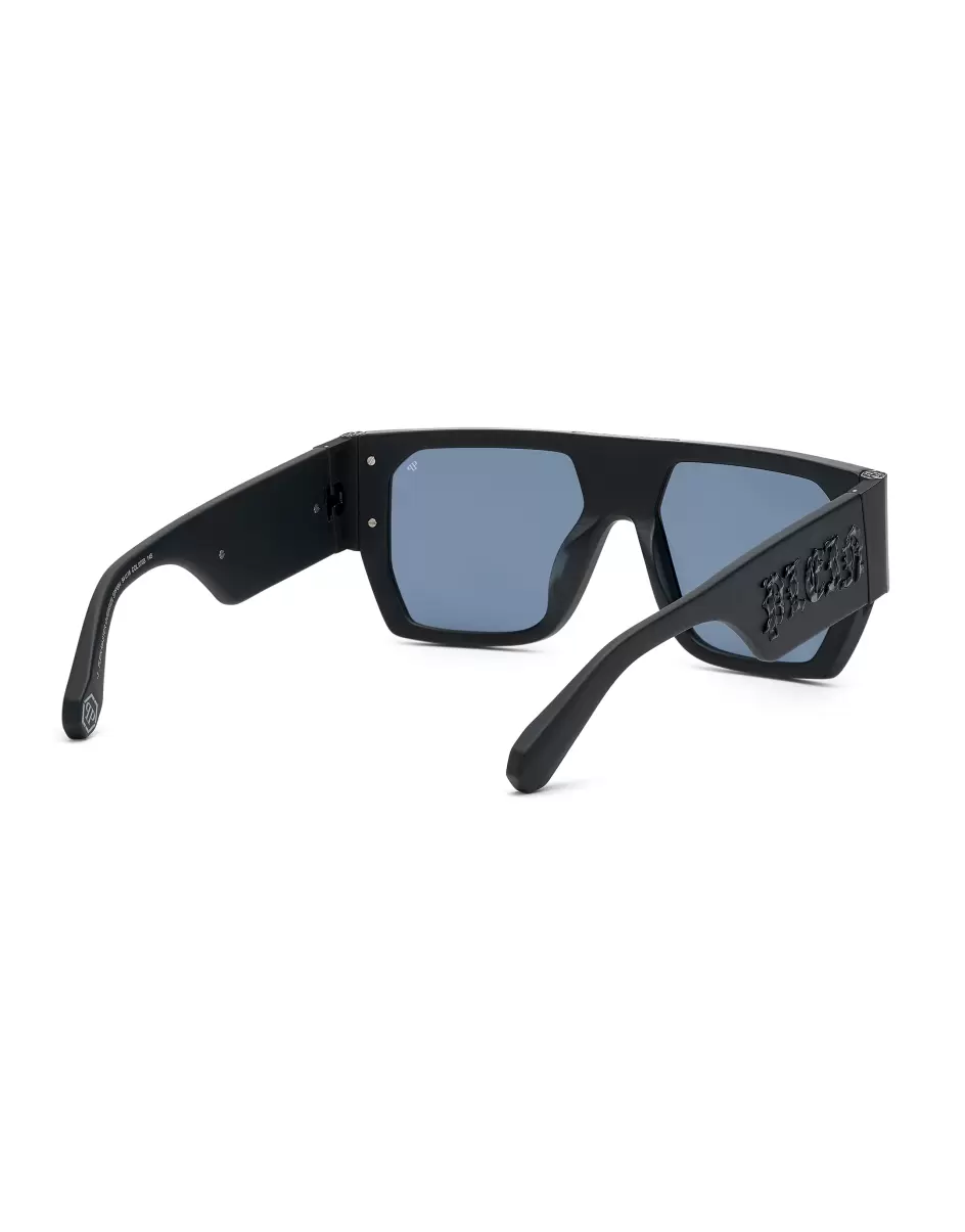 Gafas De Sol Popular Black/Silver Sunglasses Square Hombre Philipp Plein - 1