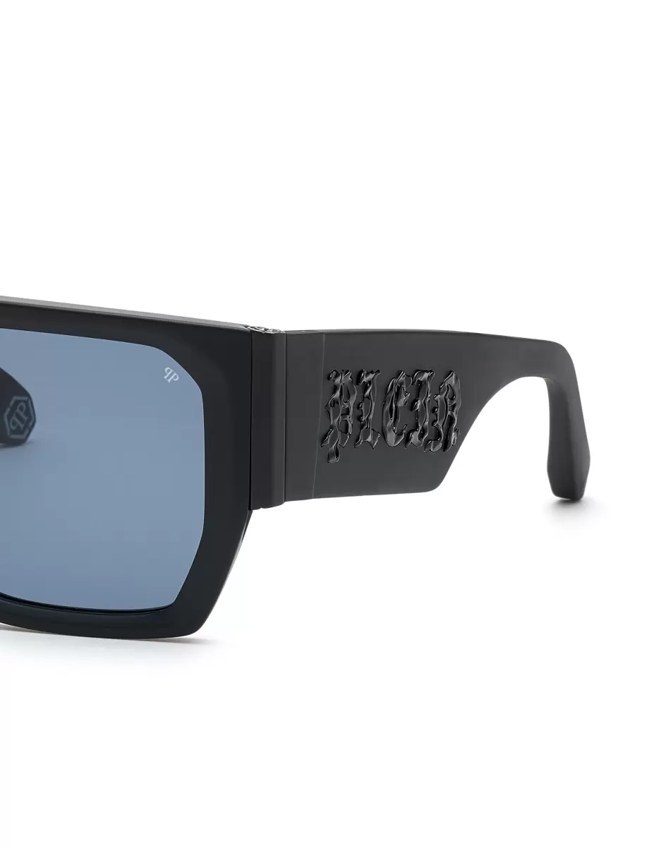 Gafas De Sol Popular Black/Silver Sunglasses Square Hombre Philipp Plein - 4
