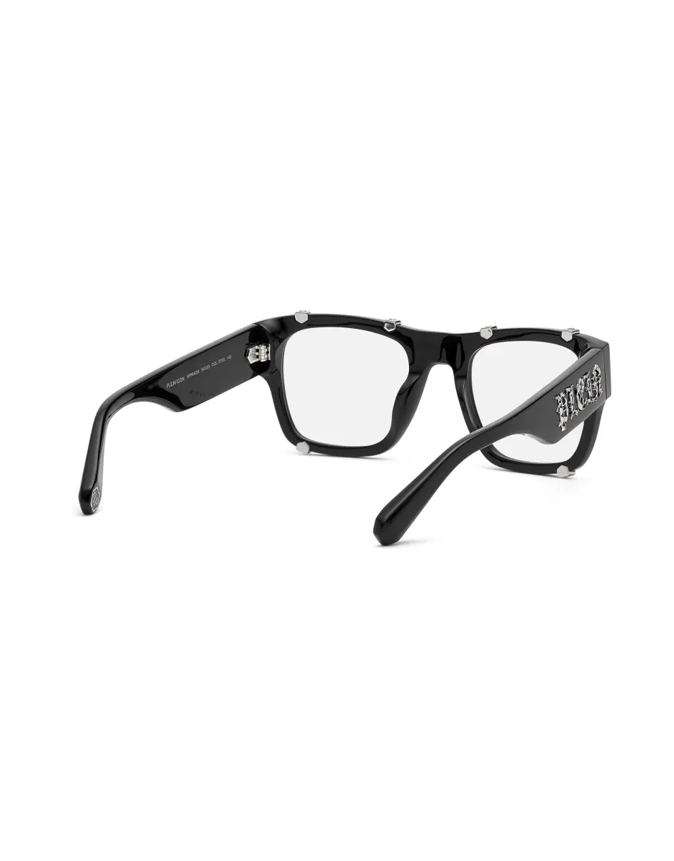 Black/Silver Sunglasses Square Optical Frame Square Hexagonal Hombre Philipp Plein Gafas De Sol Nuevo - 1