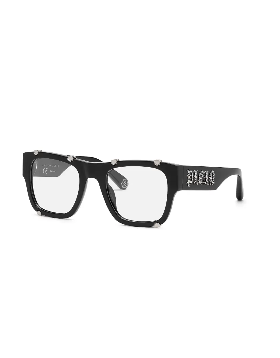 Black/Silver Sunglasses Square Optical Frame Square Hexagonal Hombre Philipp Plein Gafas De Sol Nuevo - 2