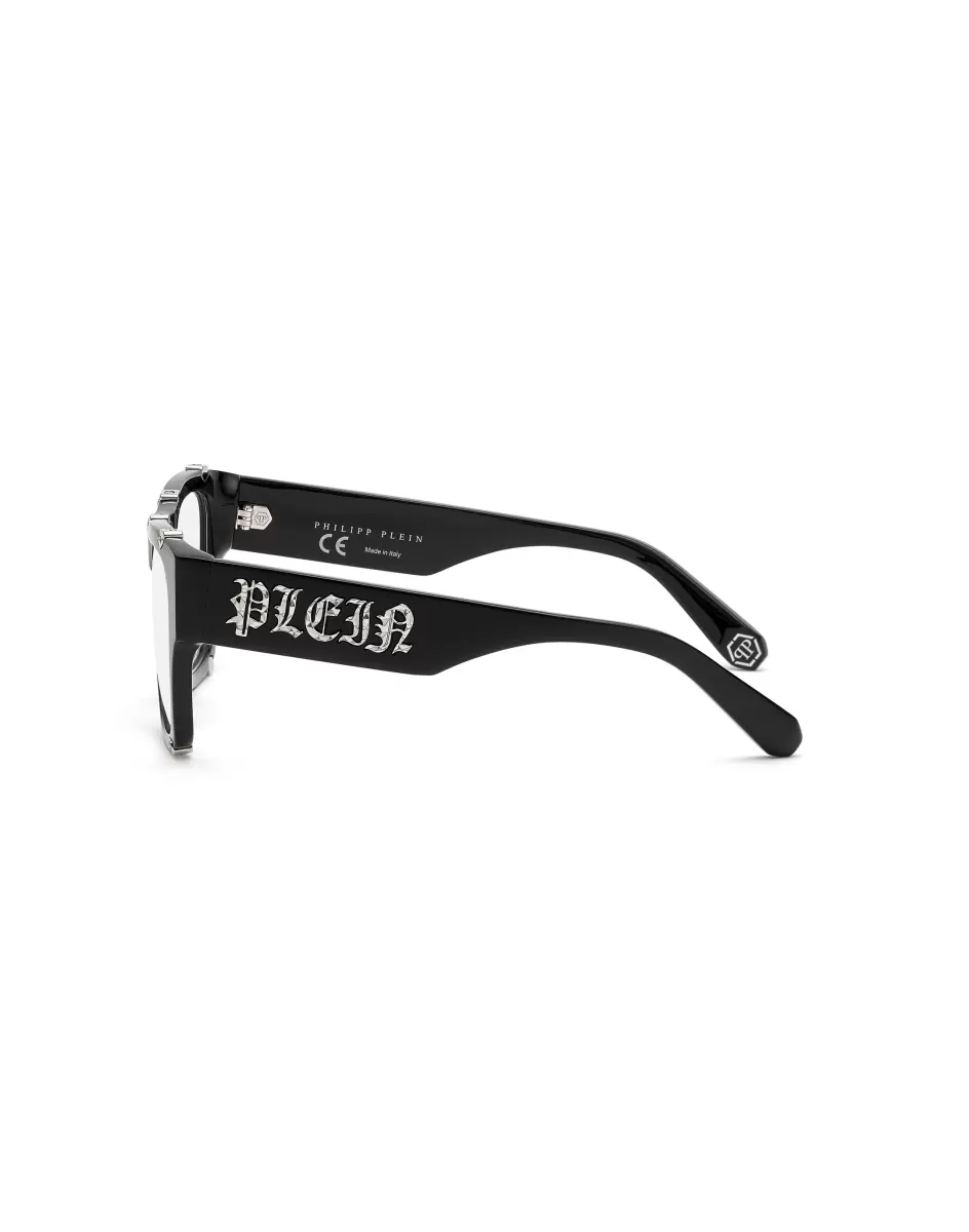 Black/Silver Sunglasses Square Optical Frame Square Hexagonal Hombre Philipp Plein Gafas De Sol Nuevo - 3