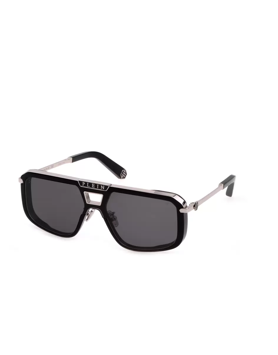 Black Gafas De Sol Hombre Sunglasses Plein Legacy  Hexagon Philipp Plein Moderno - 1