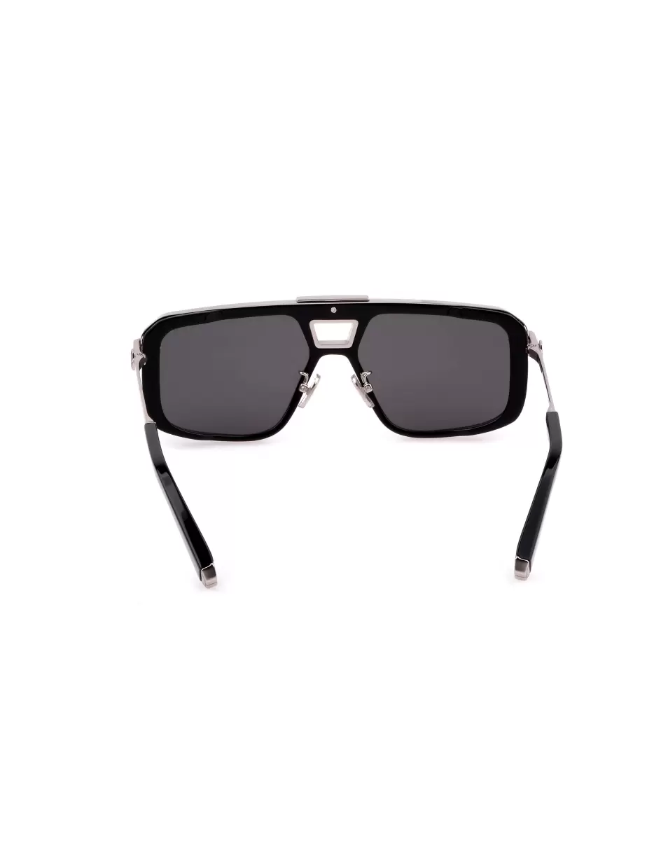 Black Gafas De Sol Hombre Sunglasses Plein Legacy  Hexagon Philipp Plein Moderno - 2