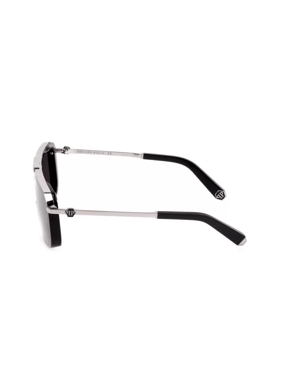 Black Gafas De Sol Hombre Sunglasses Plein Legacy  Hexagon Philipp Plein Moderno - 4