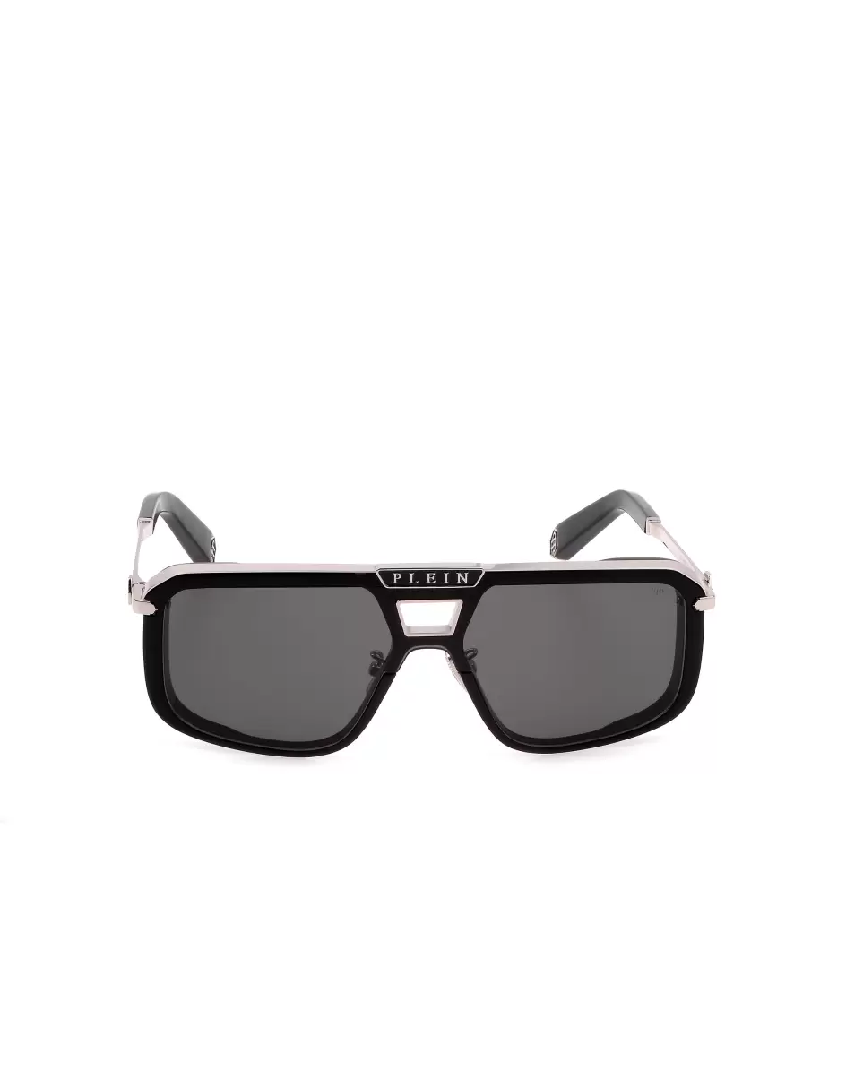 Black Gafas De Sol Hombre Sunglasses Plein Legacy  Hexagon Philipp Plein Moderno