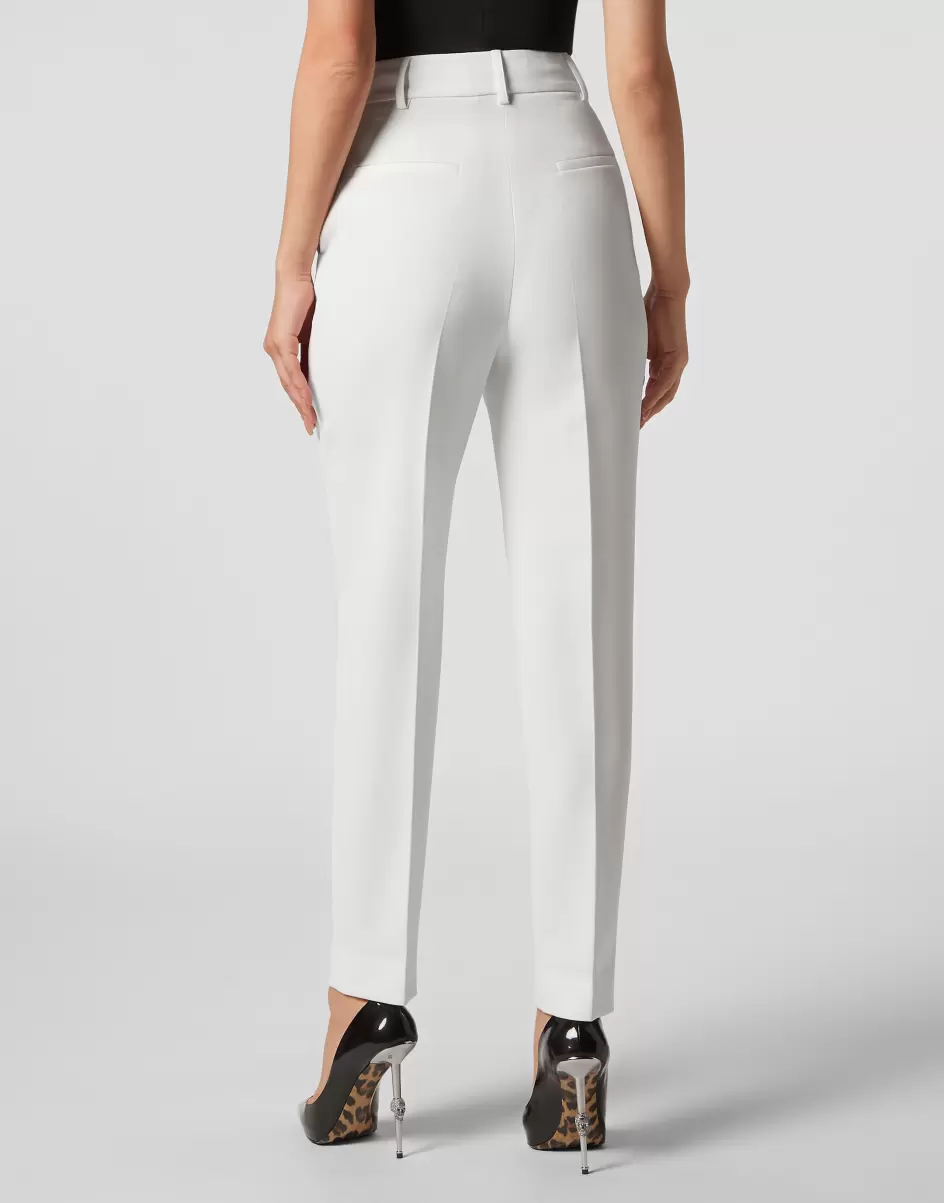 Pantalones & Shorts White Cady Office Trousers Philipp Plein Mujer Precio De La Actividad - 2