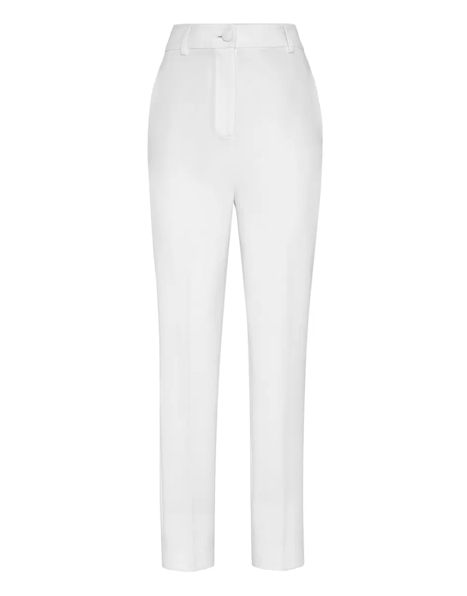 Pantalones & Shorts White Cady Office Trousers Philipp Plein Mujer Precio De La Actividad