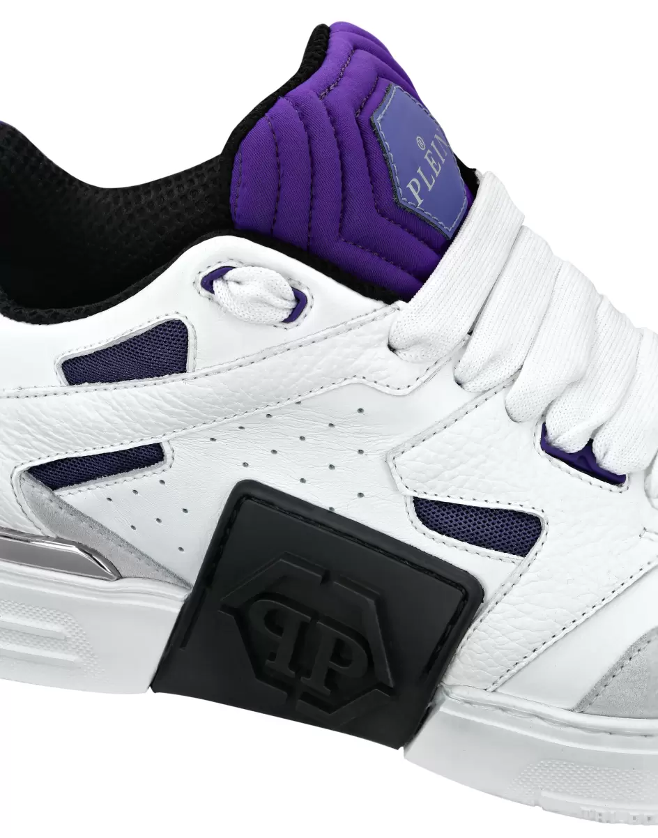 Venta Philipp Plein Lo-Top Sneakers Phantom $Treet Mujer White/Purple Sneakers - 4