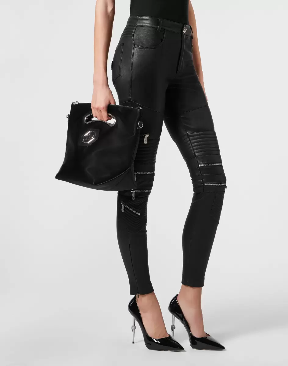 Black Philipp Plein Bolsos De Hombro Y Bandoleras Satin Medium Shoulder Bag Mujer Producto - 2