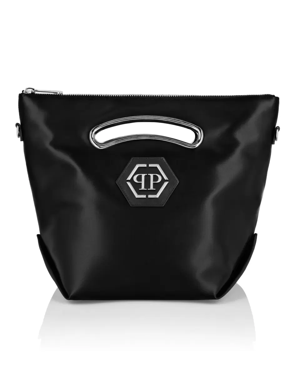 Black Philipp Plein Bolsos De Hombro Y Bandoleras Satin Medium Shoulder Bag Mujer Producto