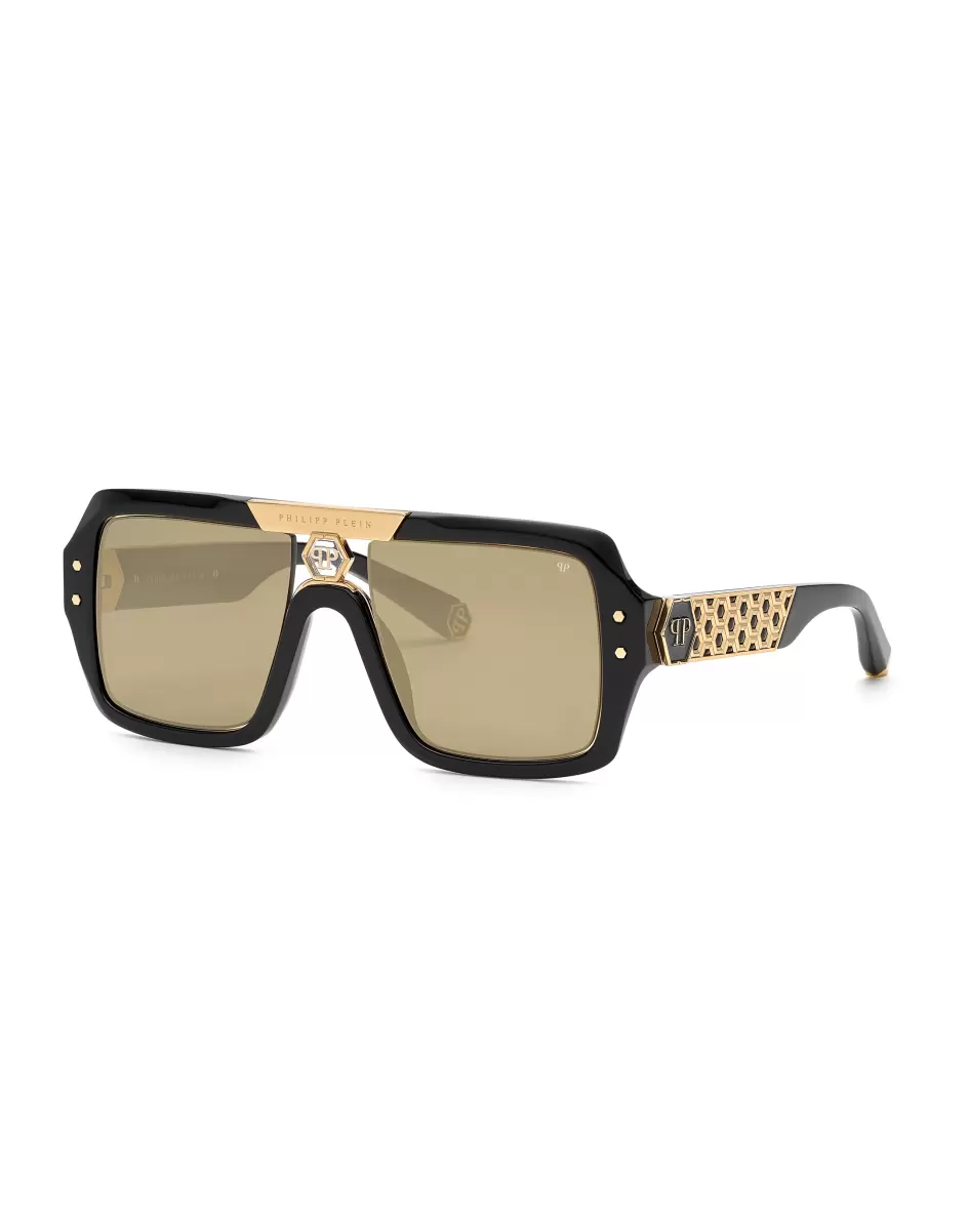 Mujer Black / Gold Innovación Philipp Plein Gafas De Sol Sunglasses Square - 2
