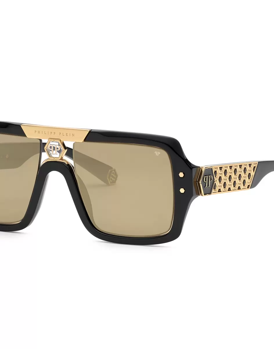 Mujer Black / Gold Innovación Philipp Plein Gafas De Sol Sunglasses Square - 4