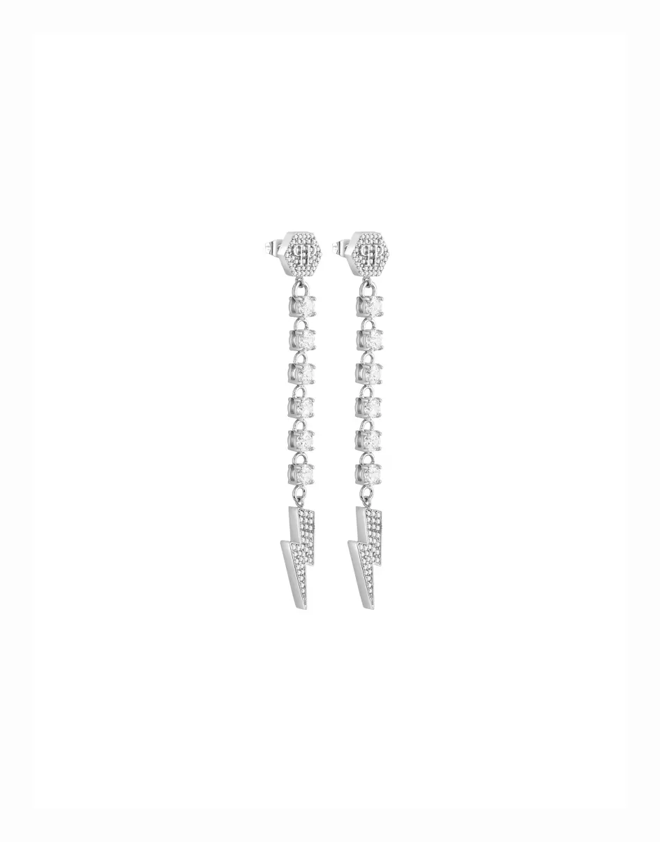 Relojes & Joyas Philipp Plein Thunder Lady Earrings Diseño Mujer Crystal - 1