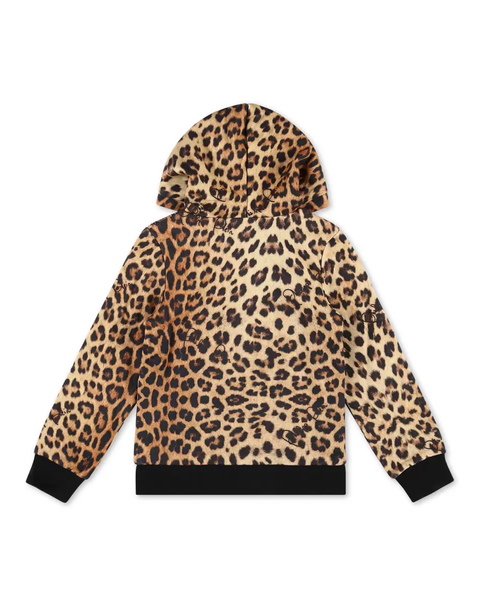 Hoodie Sweatjacket Leopard Barato Niños Ropa Leopard Philipp Plein - 1