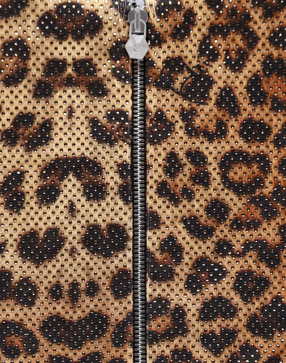 Hoodie Sweatjacket Leopard Barato Niños Ropa Leopard Philipp Plein - 2