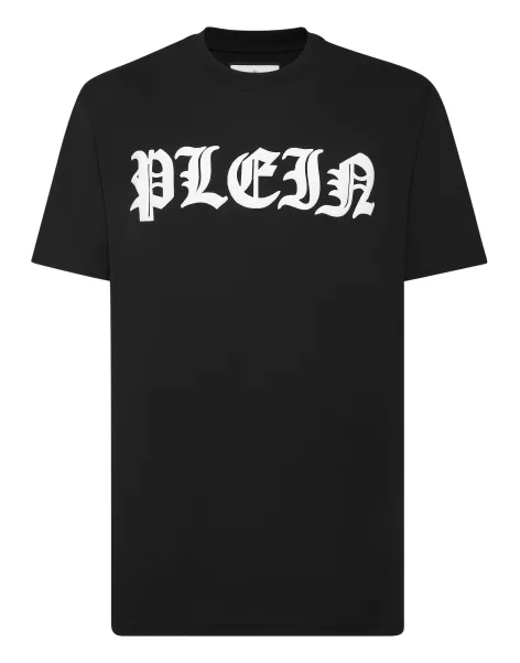 T-Shirt Round Neck Ss Gothic Plein Descuento Black Camisetas Philipp Plein Hombre